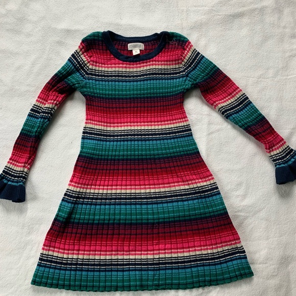 Girls Gymboree sweater knit rib, dress multicolor size 2T - Picture 1 of 4